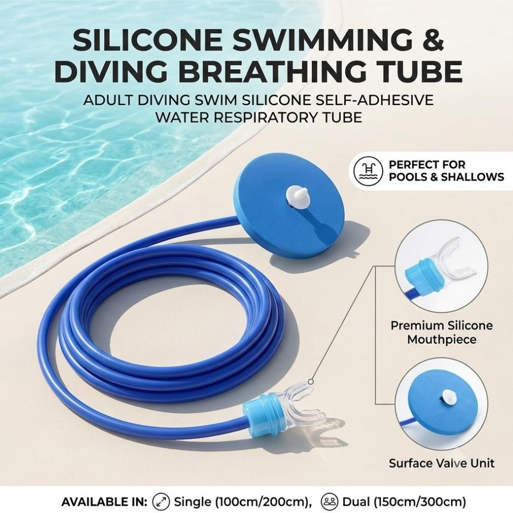 Aquatic Diving - Tubo Respiratorio de Silicona para Buceo,