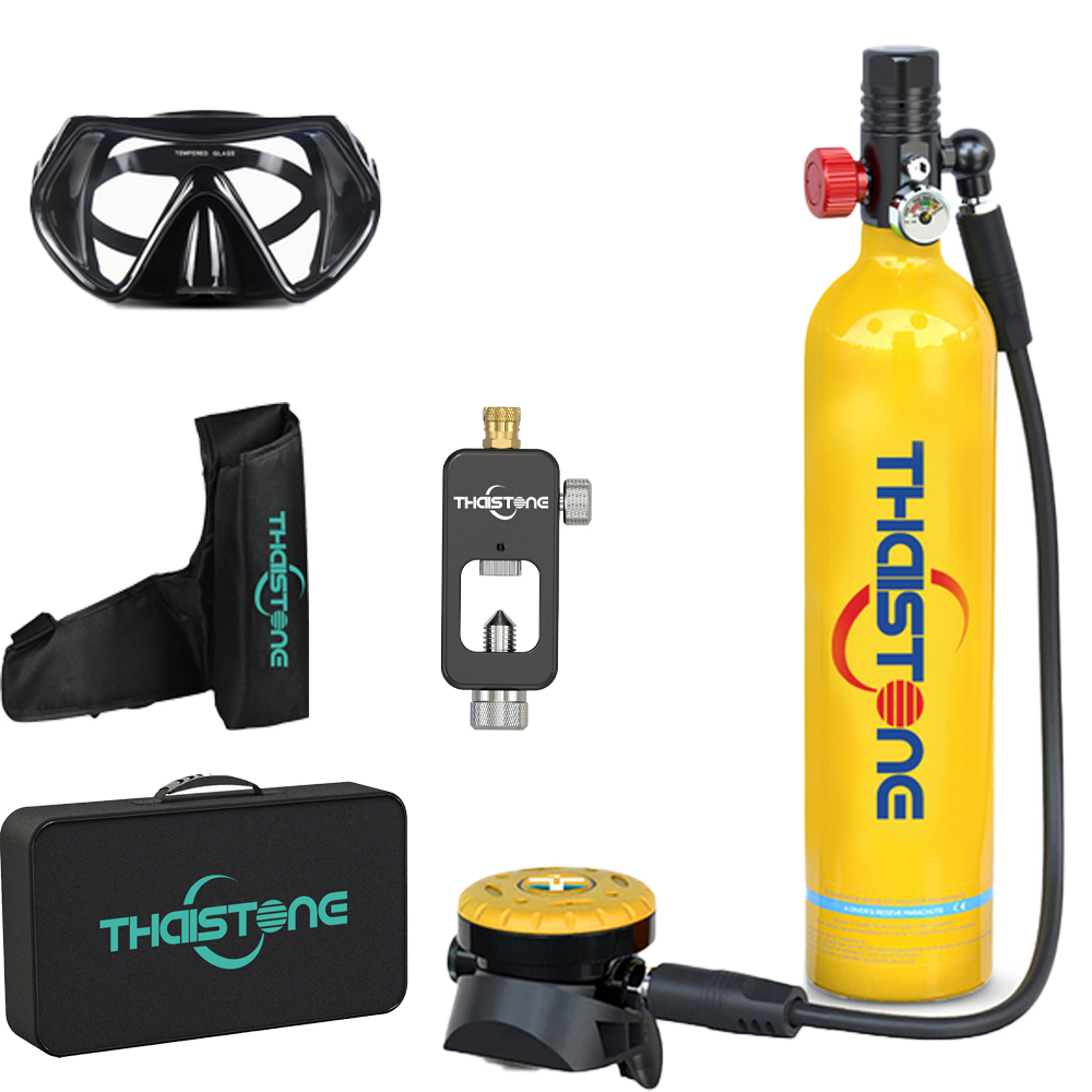 Aquatic Diving - Tanque de Buceo Portátil THAISTONE-1L, Cilindro
