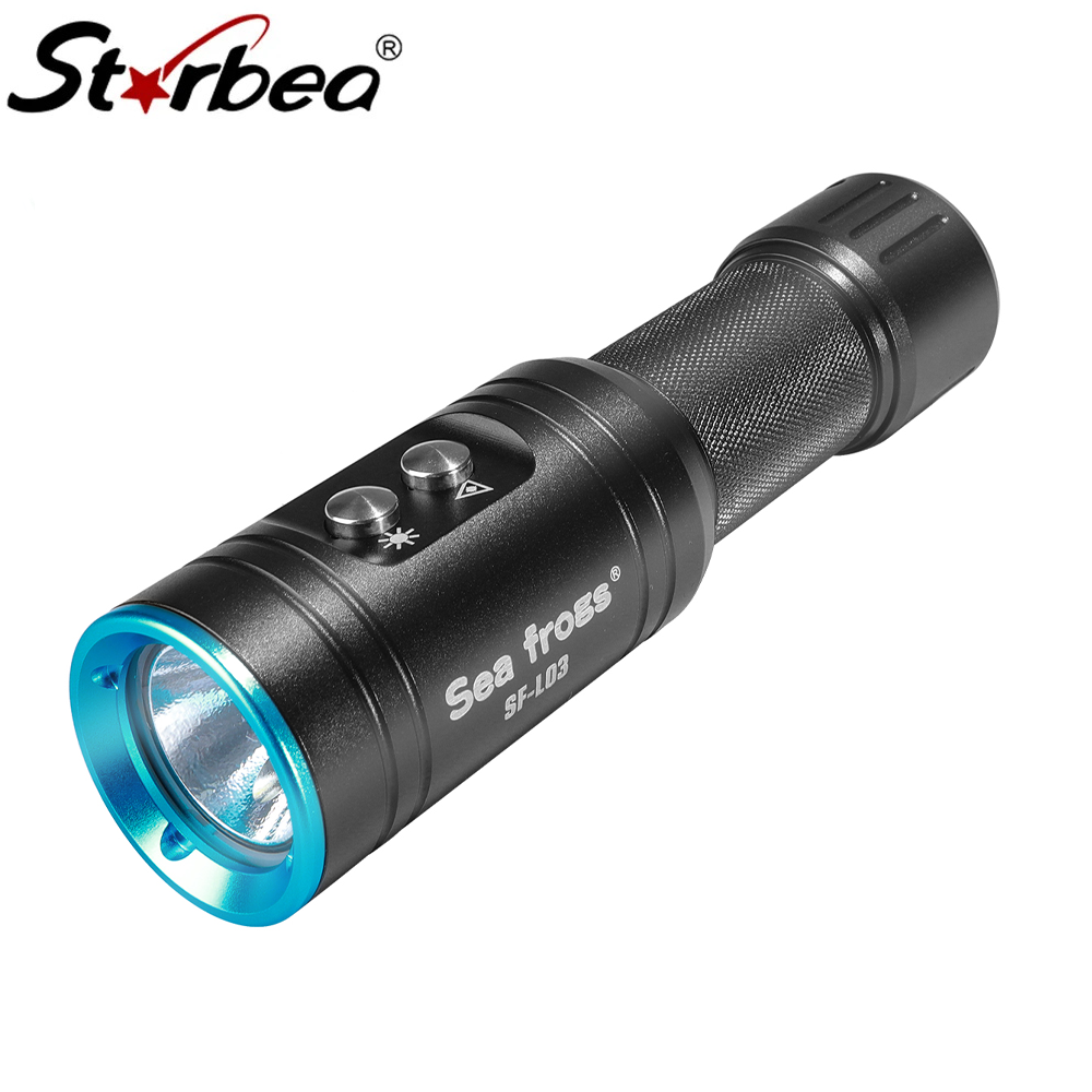Underwater Flashlight - Strbea-linterna LED de 1000 lúmenes, potente