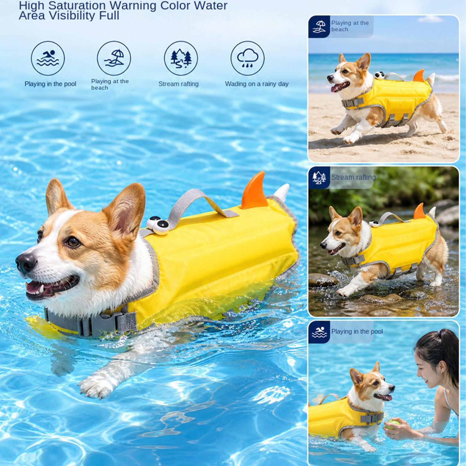 Life Jacket Buoyancy - Chaleco Salvavidas Ajustable para Perros, Alta