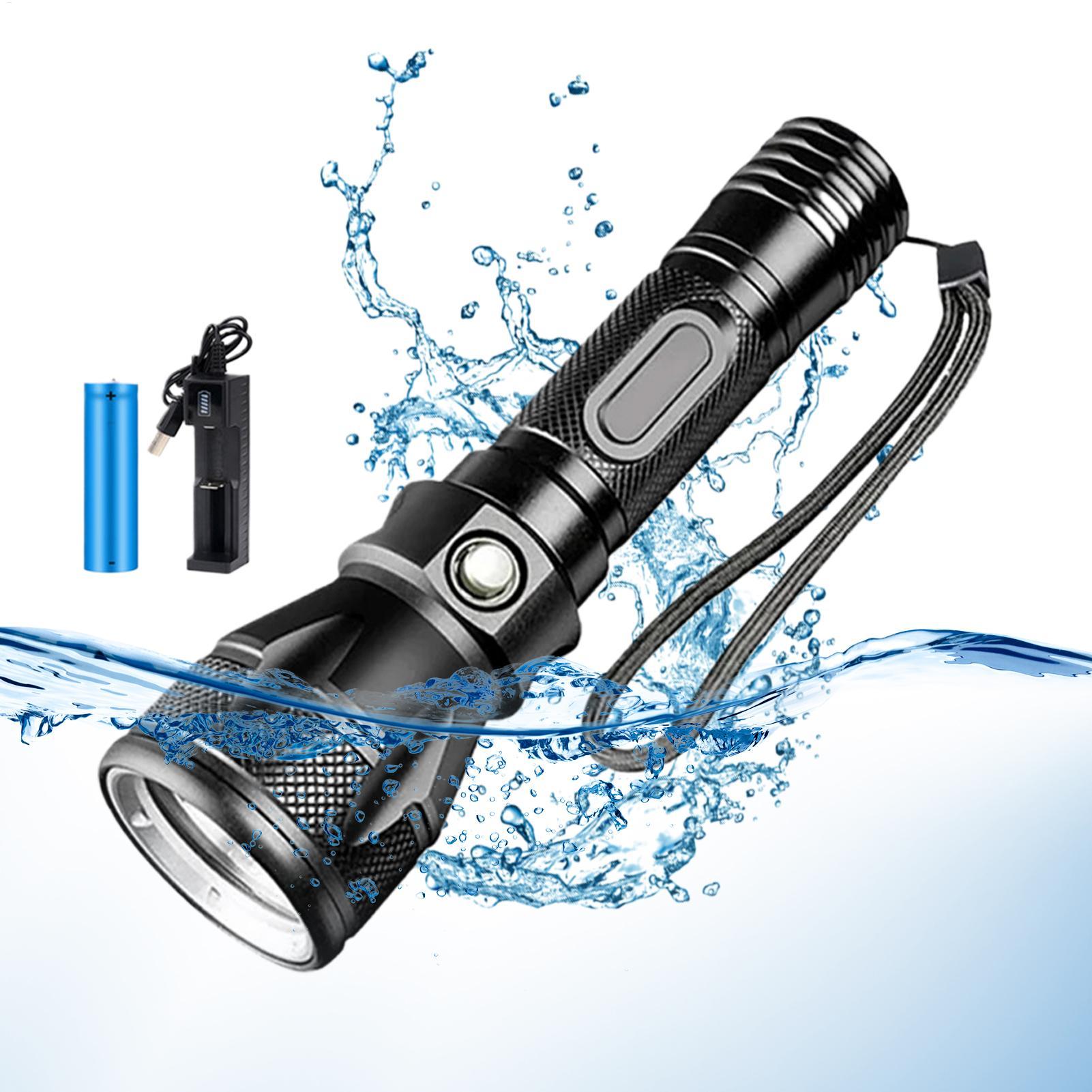 Linterna de Buceo LED Recargab - Underwater Flashlight reseña y precio