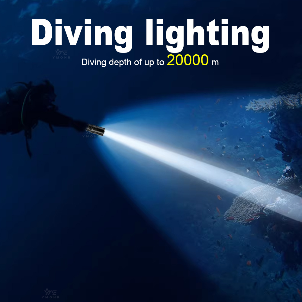 Linterna de buceo de 20000M, p - Underwater Flashlight reseña y precio