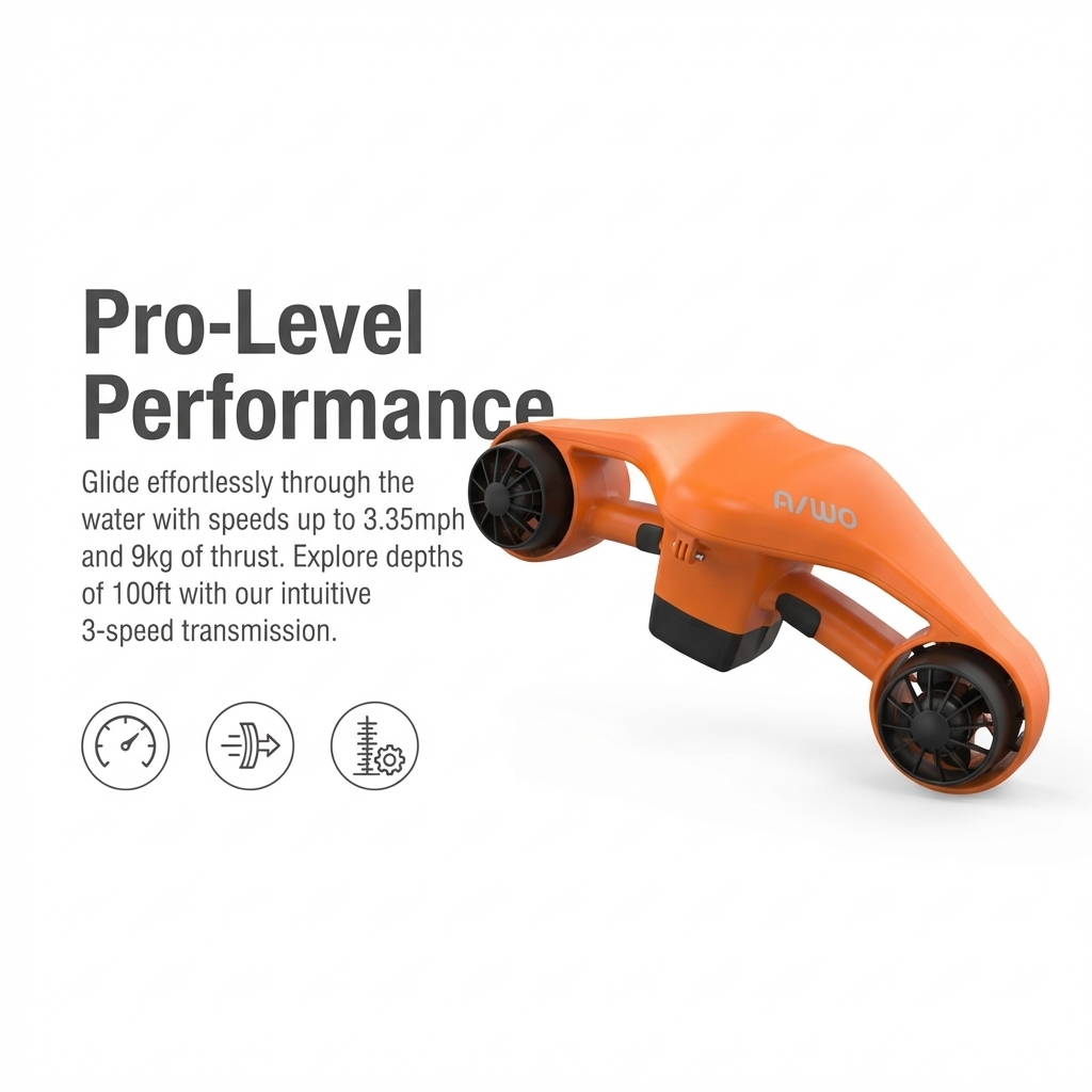 Scooter Eléctrico Subacuático  - Aquatic Diving reseña y precio