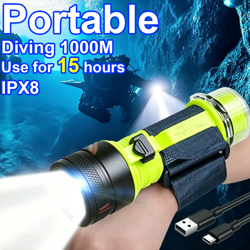 Nueva Linterna de Buceo LED Pr - Underwater Flashlight reseña y precio
