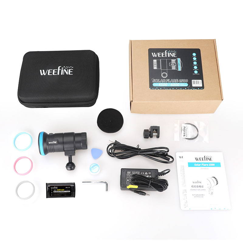 WEEFINE SolarFlare 4500 WF102  - Underwater Flashlight reseña y precio
