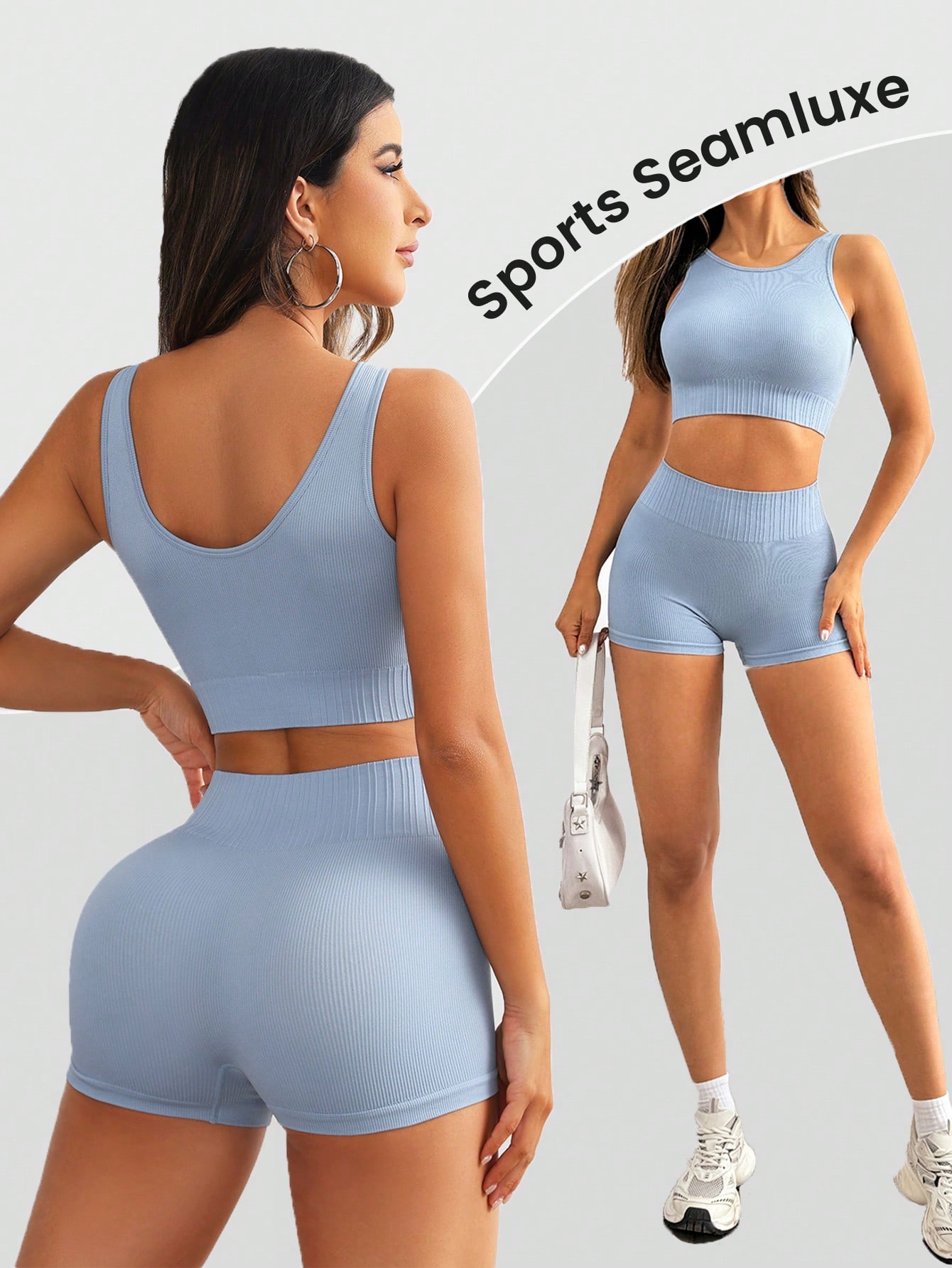 Conjunto de yoga acanalado sin - Aquatic Gym reseña y precio